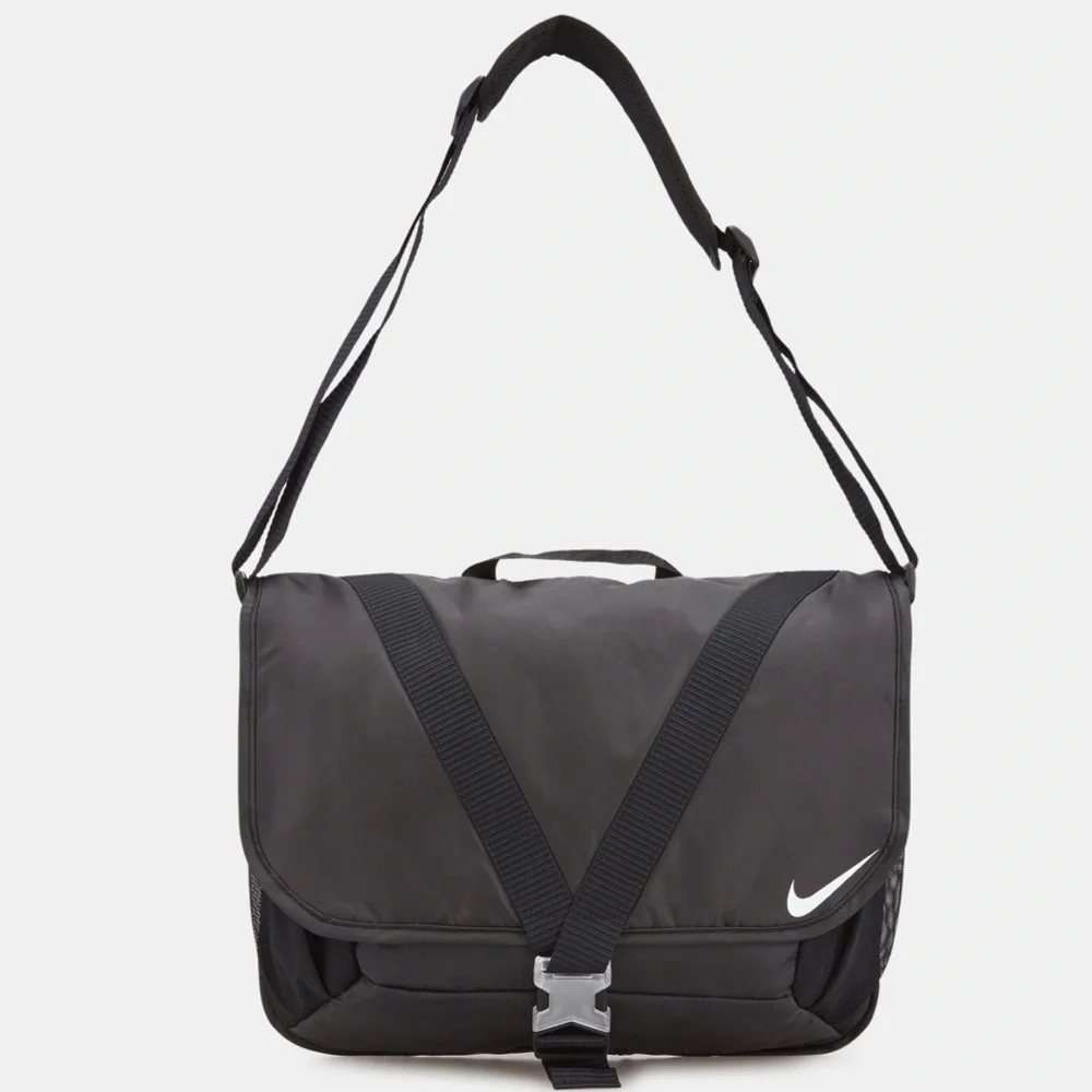 Nike NSW Essentials Messenger Bag Black/Iron Grey-White New Men's OS